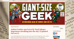 Desktop Screenshot of giantsizegeek.com