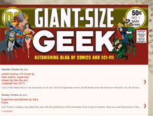 Tablet Screenshot of giantsizegeek.com